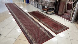 4494 KIÁRUSÍTÁS  Mir mintás gyapjú perzsa futó szőnyeg 70X240CM