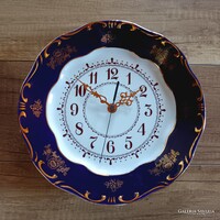 Zsolnay Pompadour patterned wall clock