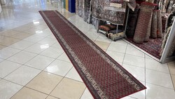 4496 KIÁRUSÍTÁS  Mir mintás gyapjú perzsa futó szőnyeg 80X550CM