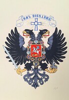 Imperial Russia Coat of Arms, 1910s - Contemporary Artwork, History, Heraldry - Veronika Nyírő