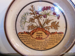 TÁNYÉR - KERÁMIA - JELZETT  - 20 cm  -  EXTRAFÉNYES - HIBÁTLAN
