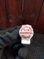 Antik Wellish Manó és Fiai Konzervgyára Budapest porcelán kupak