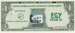 Fantázia Pénz  1 Pengő   A képen látható szép  állapotban