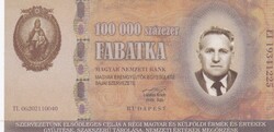 100.000 Fabatka Fantázia Pénz    A képen látható Szép állapotban