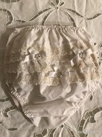 BUGYI - LÁNY - CSIPKÉS - MASNIS - 20 x 20 cm - NÉMET - PAMUT - HIBÁTLAN