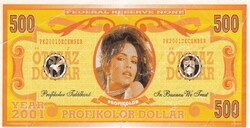 Fantázia Pénz  500 Dollár    A képen látható   állapotban