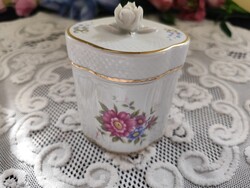 Eladó gyönyörű régi porcelán hollóházi Hajnalka mintás bonbonier rózsával!