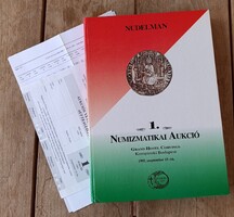 Nudelman 1. aukció katalógusa leütési jegyzékkel 1995