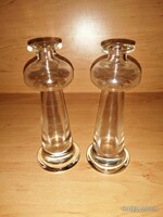 2 db üveg váza egyben - 16 cm (8/K)