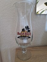 Eredeti retró Hard Rock Cafe „Hurricane” koktélos/sörös pohár Toronto, magassága 24cm,átmérője 8,5cm