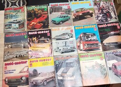 Ritka Autó-Motor újság gyűjtemény (15 db) 1978 – 100% HIÁNYTALAN GYÁRI POSZTEREKKEL Ikarus, Maserati