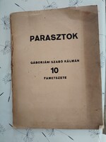 RITKASÁG! Gáborjáni Szabó Kálmán - Parasztok 10 aláírt fametszet, Fényes Kálmán gyűjteményéből