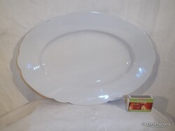 BAVARIA  - 33 x 23 cm - ASZTALKÖZÉP - KÍNÁLÓ - PORCELÁN - RÉGI - HÓFEHÉR - HIBÁTLAN