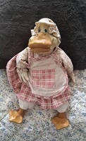 Retro Nagy méretű vintage kacsa baba 30 cmn.