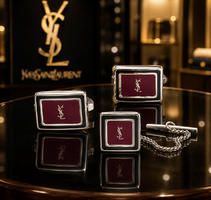 Yves Saint Laurent gyönyörű vintage mandzsetta szett eredeti dobozában!
