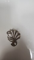 Ezüst bross antik markazit kövekkel