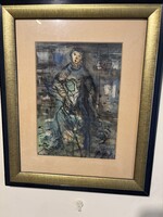Zemplényi Magda - Hölgy..(35x43cm+k)