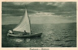 Képeslap: Hajók. Balaton.