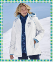 Elegáns fehér női dzseki