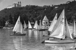 Képeslap: Hajók. Balaton.