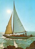Képeslap: Hajók. Balaton.