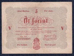 Szabadságharc (1848-1849) Kossuth bankó 5 Forint bankjegy 1848