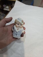 Régi német porcelán figurális sószóró