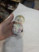 Régi német porcelán figurális sószóró