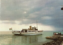 Képeslap: Hajók. Balaton.