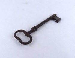 2A894 Antik nagyméretű különleges kovácsoltvas kapukulcs 1800-as évek 24 cm