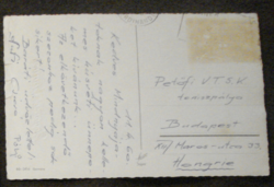 Petőfi VTSK tenisz lap 1960 autográf aláírásokkal Pólyi, Nufi Csácsó