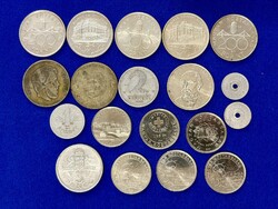 123 darabos történelmi magyar érmegyűjtemény egyben (Ezüst Pengők, Forintok és ritka fillérek)