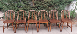 60s Scandinavian Style Retro Chair Set of 6, Mid Century Design