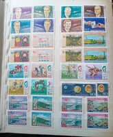 Magyar postatiszta bélyegsorok , bélyegek ,  Berakóban 1960 - 1970- es évekből