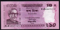 Banglades 10 taka UNC 2018