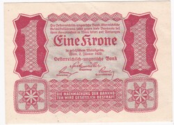 1 Korona 1922  A képen látható Szép állapotban