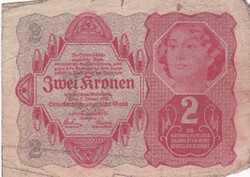2 Korona 1922    A képen látható  állapotban