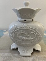 Gyűjtői Goebel Hummel sárkányos porcelán illatosító lámpa-EO 35