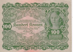 100 Korona 1922   A képen látható  állapotban