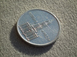 Németország, horogkeresztes ezüst birodalmi 2 Márka (Reichsmark), templomos, dátumos, 1934 J