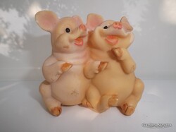 SZOBOR - MALACKÁK - MŰGYANTA - 8 x 7 x 4 cm - gyűjteményből - hibátlan