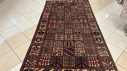 4265 KIÁRUSÍTÁS Iráni Bakhtiari kézi csomó gyapjú perzsa szőnyeg 162X310CM