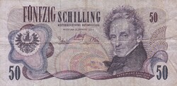 50  Schilling  1970  Ausztria A képen látható állapotban