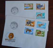 FDC pár 1981. Kittenberger Kálmán bélyegsorral