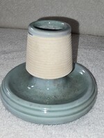 Zsolnay porcelán gyertyatartó gyufagyújtó gyűrűvel