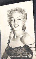 MARILYN MONROE USA LEGENDA ÉNEKES MODELL KORABELI EZÜST ZSELATINOS SZTÁR FOTÓ
