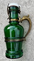 Régi Wieninger Bier jelzésű, sárkányos fogantyúval ellátott szifonpalack - sörös kancsó!