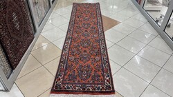 4445 Eredeti Iráni Sarogh kézi gyapjú perzsa futó szőnyeg 74X310CM