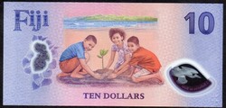 Fidzsi-szigetek 10 dollár polymer UNC 2025