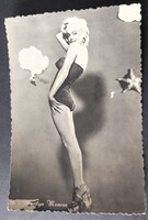 MARILYN MONROE USA LEGENDA ÉNEKES MODELL KORABELI EZÜST ZSELATINOS SZTÁR FOTÓ
